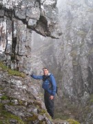 Simon below Crowberry Tower