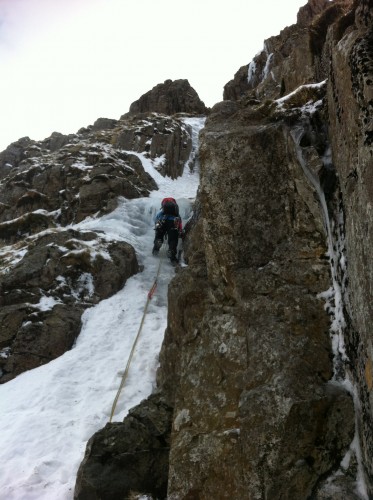 Jamie on pitch one of Window Gully.