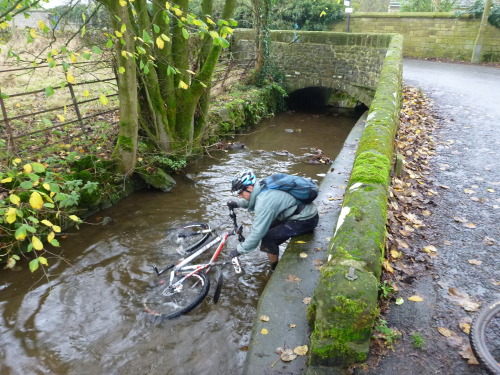 Post ride bike wash - Dales style .