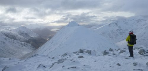 Mike taking in the view down Glen Etive