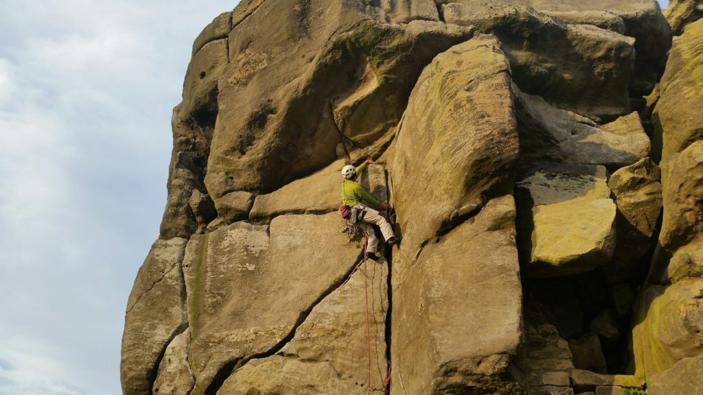 Rob climbing